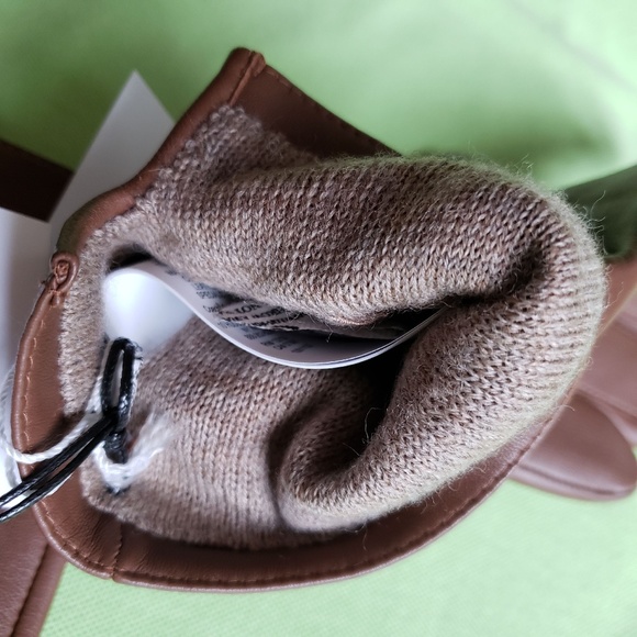 COACH MEN'S LEATHER GLOVES:NWT DARK SADDLE XL 54182 - Picture 9 of 10